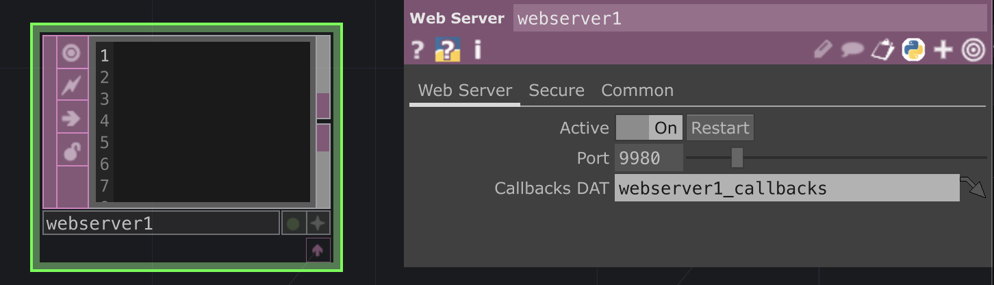 WebServerDATの設定