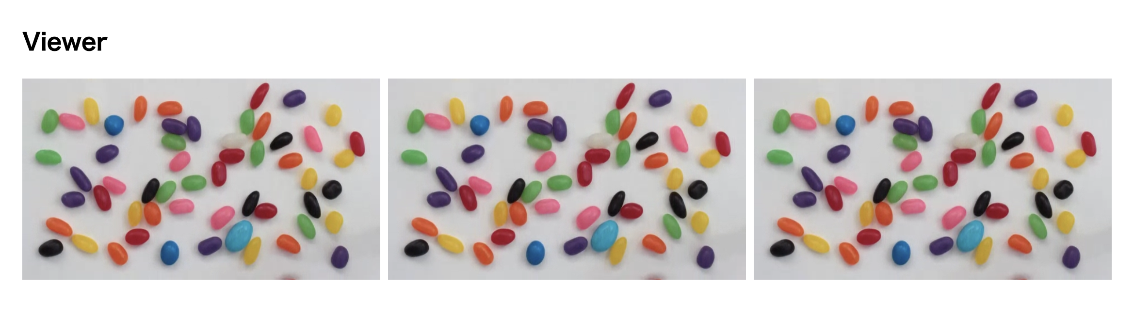 複数の映像を配信する様子